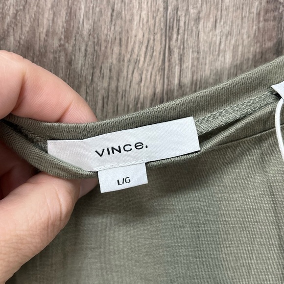 NWT Vince Scoop Neck Crinkle Tank Dress - Picture 9 of 11